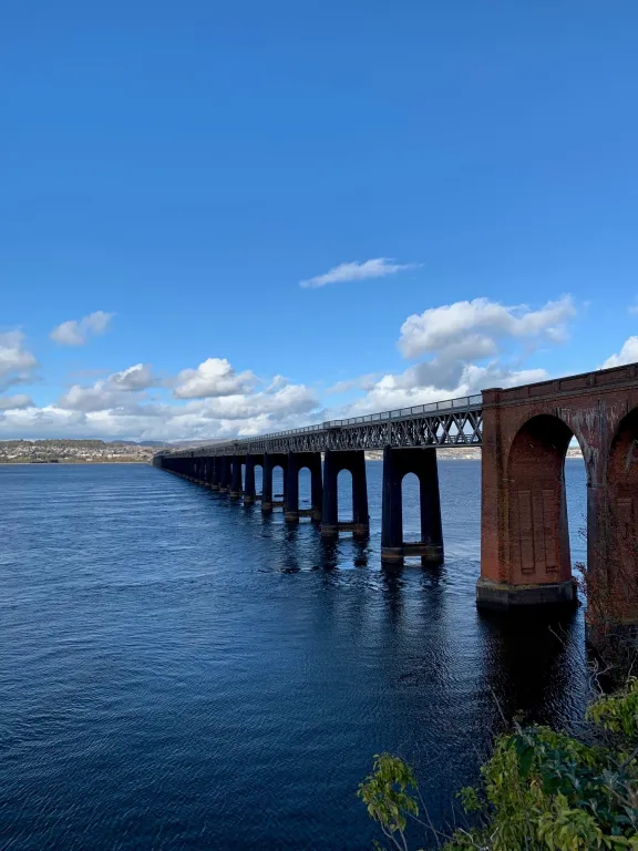Tay Bridge over the water